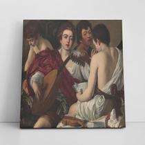 Quadro Os Músicos Caravaggio Canvas Arte 60x60cm