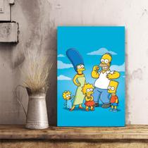 Quadro Os Simpsons decorativo Tela de Tecido
