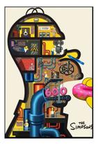 Quadro Os Simpsons Homer Arte Moldura 42x29cm