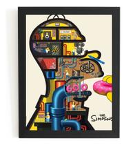 Quadro Os Simpsons Homer Arte Poster Moldurado