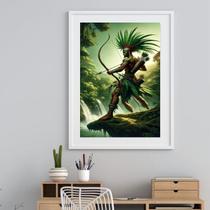 Quadro Oxóssi Guerreiro - 60X48Cm Quadro Oxóssi Guerreiro - 60X48Cm