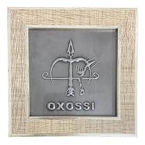 Quadro Oxossi Orixá Madeira Carvalho E Metal 13 X13 Cm Quadro Oxossi Orixá Madeira Carvalho E Metal 13 X13 Cm