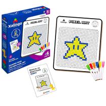 Quadro p/ Desenhar Colorir Educativo + Canetinhas e Apagador