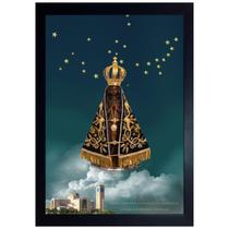 Quadro Padroeira do Brasil 30x21cm com Moldura e Vidro Quadro Padroeira do Brasil 30x21cm com Moldura e Vidro