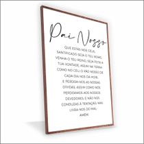 Quadro Pai Nosso Canvas Sem Vidro