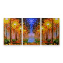 Quadro Paisagem Árvores Bosque Estilo Leonid Afremov Quadro Paisagem Árvores Bosque Estilo Leonid Afremov