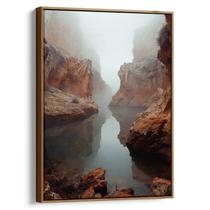 Quadro Paisagem de Névoa nos Cânions Misteriosos