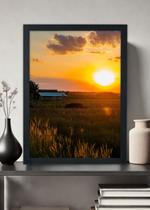 Quadro Paisagens o nascer do sol - Com vidro Tamanho:21cm x 30cm (A4) Quadro Paisagens o nascer do sol - Com vidro Tamanho:21cm x 30cm (A4)
