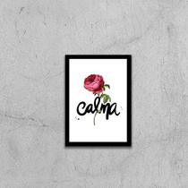 Quadro Palavra Calma 24x18cm Quadro Palavra Calma 24x18cm