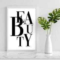 Quadro Palavra Embaralhada Beauty 24X18Cm