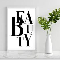 Quadro Palavra Embaralhada Beauty 45x34cm