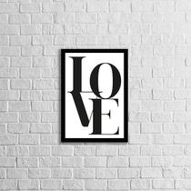 Quadro Palavra Love 24x18cm - com vidro Quadro Palavra Love 24x18cm - com vidro