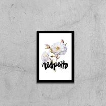 Quadro Palavra Respeito 33x24cm - com vidro Quadro Palavra Respeito 33x24cm - com vidro