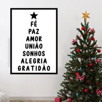 Quadro Palavras de Natal 60x40cm