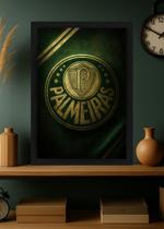Quadro Palmeiras com Vidro e Moldura Preta Tamanho:21cm x 30cm (A4) Quadro Palmeiras com Vidro e Moldura Preta Tamanho:21cm x 30cm (A4)