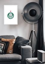 Quadro Palmeiras Raízes com Vidro e Moldura Branca Quadro Palmeiras Raízes com Vidro e Moldura Branca