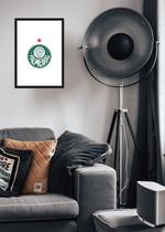 Quadro Palmeiras Raízes com Vidro e Moldura Preta Quadro Palmeiras Raízes com Vidro e Moldura Preta