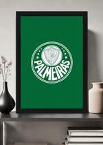 Quadro Palmeiras Tradição com Vidro e Moldura Preta Quadro Palmeiras Tradição com Vidro e Moldura Preta