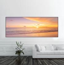 Quadro panorâmico Por do sol na costa. Quadro panorâmico Por do sol na costa.