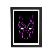 Quadro Pantera Negra em MDF - A5 14,8x21cm