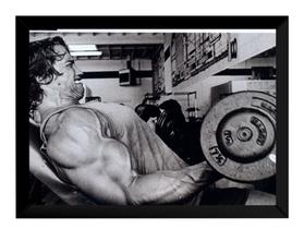Quadro Para Academia Arnold Schwarzenegger Poster Moldurado