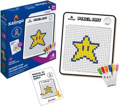 Quadro para Colorir Pixel Art II 40 x 35 cm Xalingo