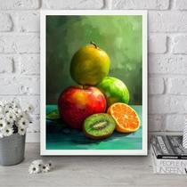 Quadro Para Cozinha Arte Frutas 33X24Cm