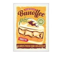 Quadro Para Cozinha Bolo Banoffee 45X34Cm - Com Vidro