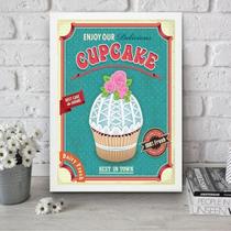 Quadro Para Cozinha Cupcake 45X34Cm