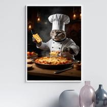 Quadro Para Cozinha Gato Chef 33x24cm Quadro Para Cozinha Gato Chef 33x24cm