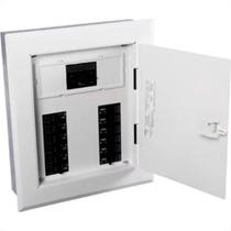 Quadro Para Disjuntor Cemar 16Din/12Ul Embutir Branco Quadro Para Disjuntor Cemar 16Din/12Ul Embutir Branco