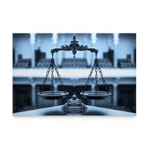 Quadro Para Escritório Advocacia Direito Advogado Balança Da Justiça Canvas - Bimper