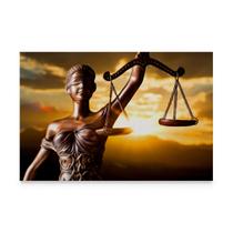 Quadro Para Escritório Advocacia Direito Deusa da Justiça Pôr Do Sol - Bimper