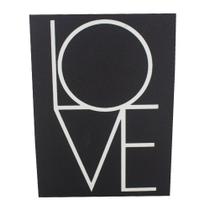 Quadro para Parede - LOVE (Preto e Branco) - Com Glitter