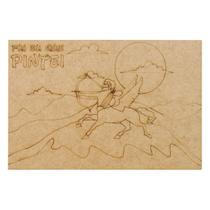 Quadro Para Pintura Centauro Alado 30x20 Mdf Madeira