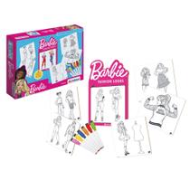 Quadro para Pintura da Barbie Fashion Looks com 6 Canetas com Apagador para Crianças a Partir de 3 Anos Xalingo - 23287