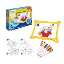 Quadro para Pintura do Blue's Clues com 6 Canetas com Apagador na para Crianças a Partir de 3 Anos Xalingo - 55376 Quadro para Pintura do Blue's Clues com 6 Canetas com Apagador na para Crianças a Partir de 3 Anos Xalingo - 55376