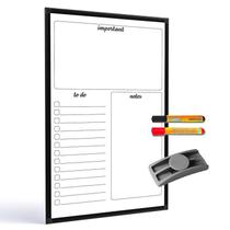 Quadro para planejamento Planner 90x60 cm R9871 + 2 marcadores + apagador plástico Quadro para planejamento Planner 90x60 cm R9871 + 2 marcadores + apagador plástico