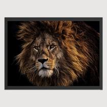 Quadro para Quarto Animais Leão savana 45x33 A3