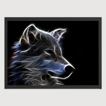 Quadro para Quarto Animais Lobo lights 45x33 A3