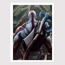 Quadro para Quarto Kratos God of War 45 x33 A3