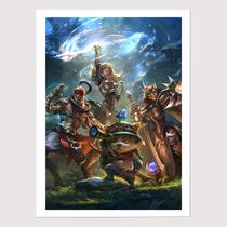 Quadro para Quarto League of Legends 45 x33 A3