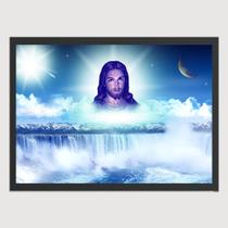 Quadro para Quarto Religioso Jesus Iluminado Art 45x33 A3 - Tudo4Home