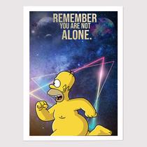 Quadro para Quarto Simpsons Homer Nu Space 45x33 A3