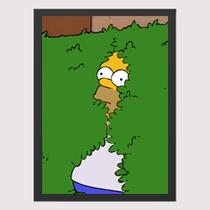 Quadro para Quarto Simpsons Homer rosto Grama 45x33 A3