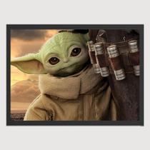 Quadro para Quarto Star Wars Yoda Baby l 45x33 A3