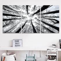 Quadro Para Sala 120x60 Galhos Secos Arvore Mosaico Parede