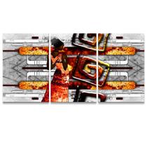 Quadro para Sala Abstrato Arte Africana Quarto Mulher Negra