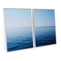 Quadro Para Sala Moderno Decorativo Vista Para O Mar Praia E Céu Azul C/ Moldura - Bimper Quadro Para Sala Moderno Decorativo Vista Para O Mar Praia E Céu Azul C/ Moldura - Bimper