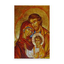 Quadro Para Sala Religioso Sagrada Família Estilo Bizantino Decorativo Canvas - Bimper